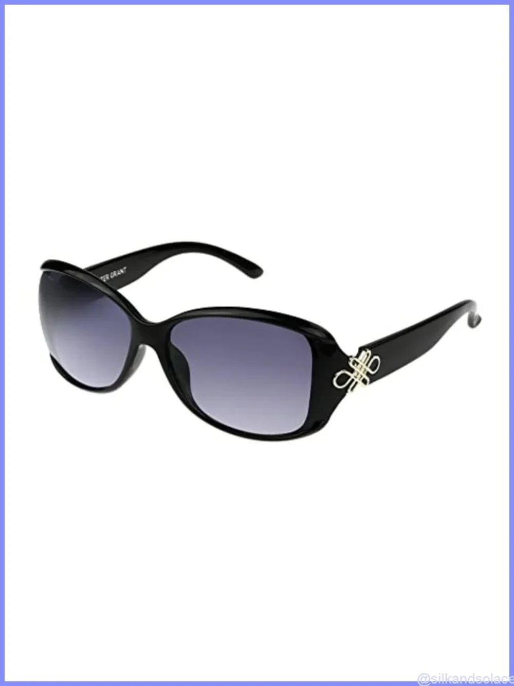 Foster Grant Womens Sublime Square Sunglasses Full Frame UV Protection
